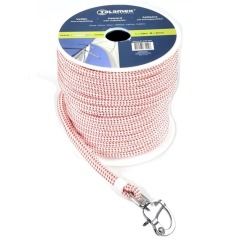 Talamex - Spinnaker Halyard with SS 316 Swivel Snap-shackle - White/Red  12mm - 01.920.923